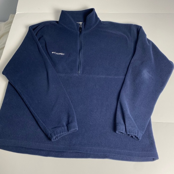 Colombia unisex  size XL . 1/2 zip fleece navy in color camping hiking outdoors - Picture 7 of 9